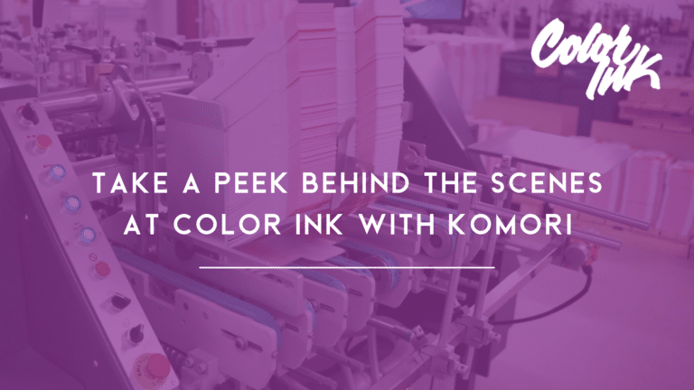 Take a peek behind the scenes of Color Ink with Komori